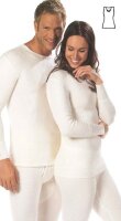 Damen-Hemd ohne Arm 50% Angora,m.Spitze natur Gr.M(Peters),