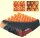 Anti-Dekubitus Sitzkissen POLYAIR 100 mit Jerseybezug, anthrazit-orange>>>>43 x 43 cm
