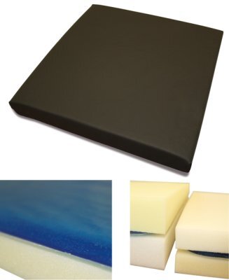 ADL Silflex 200,Silikongel mit,Visko-Schaum,schwarz,45x45x5cm,