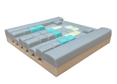 CUBE FLEXi Sitzkissen m.Inko.-,Kombibezug 45x42x8cm,