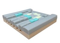 CUBE FLEXi Sitzkissen m.Inko.-,Kombibezug 45x42x8cm,