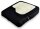 VISCOLUX Sitzkissen m.Air-Mesh,/PU Kombibezug 40x40x8cm,