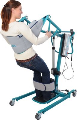 aks-Mini Dualo Aktivlifter m.,Gurt u.Aufhänger wasserblau,