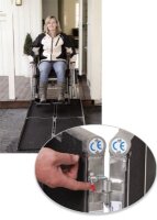 Rollstuhlrampe mehrfach,faltbar 152x80cm(Alu Rehab),