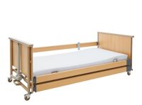 Pflegebett DALI low-entry m.,Kabelhandsch.90x200cm,Holz,