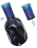 Urinflasche Uribag, faltbar ca.1,1l>>>>Ausf.: Herren Farbe: schwarz/blau