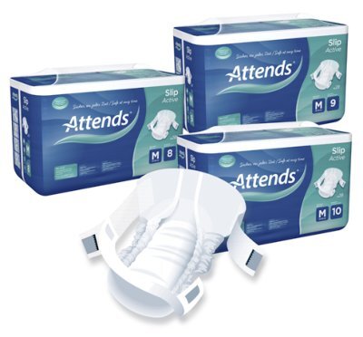 Windelhose Attends Slip Active,10 L(2x28Stk.),