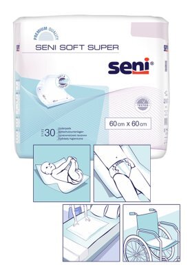 Bettschutzunterlagen Seni Soft Super 90x60 (1 Karton: 2 x 25 Stück)>>>>