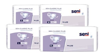 Seni CLASSIC Plus Inkontinenzhosen L, Hüfte 100-150 cm (1 Karton 3 x 30 Stück)>>>>
