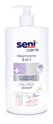 Seni Care Waschcreme 3 in 1,m.3% Urea 1000ml,