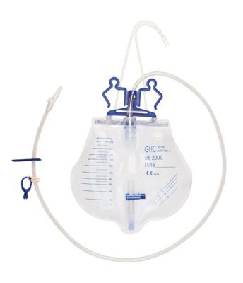 Urin-Drainagesystem Care flow 2000ml. steril>>>>Ausf.: Schlauchlänge 90 cm