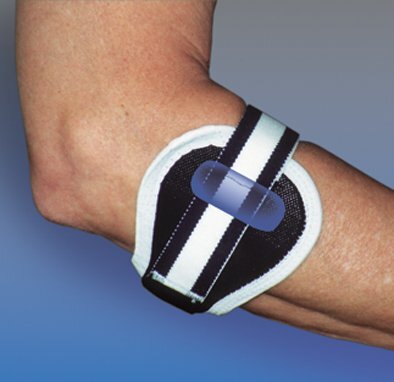 Epicondylitisspange Para-Epidur weiß-blau>>>>Gr. S