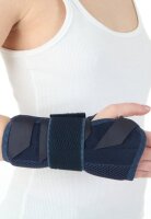 Elast.Handgelenkbandage m.Alu-,Schiene schwarz,li.Gr.M,