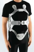 Hyperextensionsorthese 4C Universal silber>>>>Ausf.: Höhe Rückenpelotte 22 cm