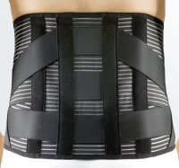 Lumbalstützorthese Lumbamed stabil mit Pelotte, Höhe 26cm, schwarz>>>>Gr. V