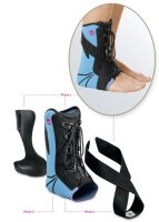 Sprunggelenkorthese Levamed stabili-tri blau-schwarz>>>>Gr. 3 links