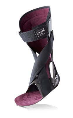 Push Ortho Fußheberorthese AFO schwarz-aubergine>>>>Gr. 2 links