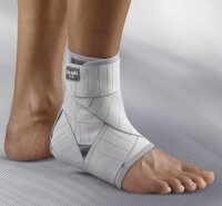 Push med Knöchelbandage rechts,grau/aubergine Gr.3,