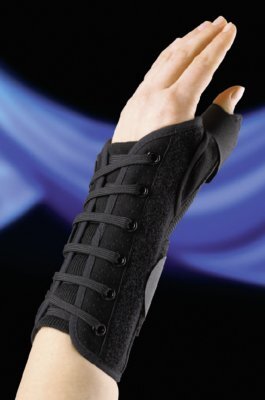 Handgelenk Schnürorthese mit Daumenfixierung Dynamics schwarz>>>>Gr. L rechts
