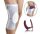 Kniebandage Push care grau/aubergine>>>>Gr. 5