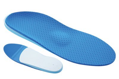 Weichschaum-Rohling langs.4mm,Thermosoft blau perf.Gr.35,