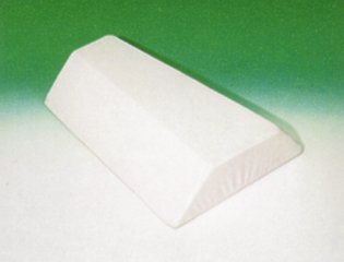 Seitenlagerungskeil 30°doppelt,60x36/46x12cm,m.KL-Bezug,weiß,