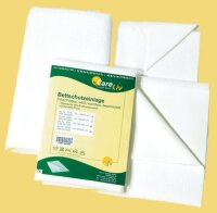 Bettschutzeinlage Folie/Frottee weiß>>>>100 x 140 cm