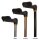 Leichtmetall-Krankenstock, anatomisch, Druckknopfverstellung>>>>Farbe: bronze links