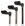 Leichtmetall-Krankenstock, anatomisch, Druckknopfverstellung>>>>Farbe: schwarz links