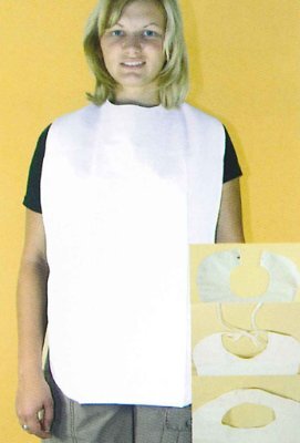 Lätzchen f.Erwachsene,Folie/,Frottee m.Klettverschluß,