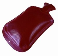 Wärmflasche Doppellamelle 2 Liter, rot>>>>