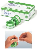 Leukosilk im Metallschutzring 5m x 2,5cm (VPE: 12 Stück)>>>>