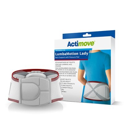 Rückenorthese Actimove LumbaMotion Lady, bordeaux-weiß-grau>>>>Gr. S