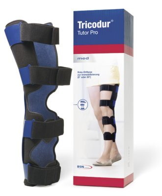 Tricodur Tutor Pro Knieorthese,z.Immobilisierung 0°u.20°blau,