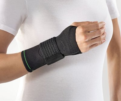 Handgelenkbandage Cellacare Manus Classic schwarz-grün>>>>Gr. 1 rechts