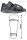MedSurg Pro Verbandschuh Damen,schwarz Gr.L(39-41),