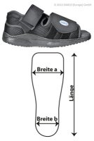 Verbandschuh DARCO MedSurg Pro, schwarz>>>>Ausf.: Herren Gr. S