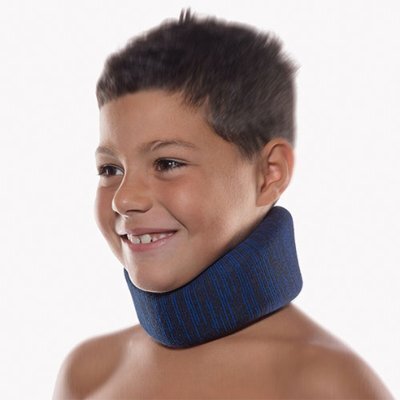 Bort Cervicalstütze anatomisch geformt für Kinder, blau>>>>Ausf.: Kinnhöhe 6 cm
