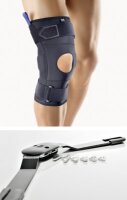 Bort StabiloPro Kniebandage,m.Gelenk grau Gr.4+,