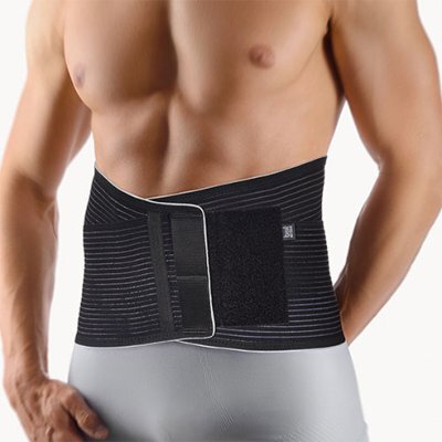 Bort Rückenbandage VarioBasic mit Pelotte>>>>Farbe: schwarz Gr. L