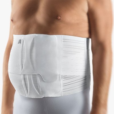 Bort Thorax-Abdominal-Stütze PostOban spezialweit, weiß>>>>Ausf.: Höhe 21 cm Gr. 4