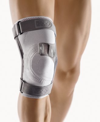 Bort Asymmetric Plus Knie-,Bandage links silber Gr.5+,