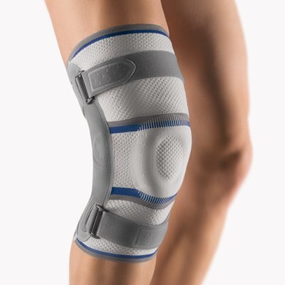 Bort Stabilo Kniebandage m.,Gelenk links silber Gr.6,