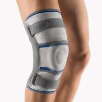 Bort Stabilo Kniebandage m.,Gelenk links silber Gr.6,