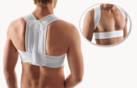 Bort Geradehalter StabiloFix, elastisch>>>>Farbe: weiß Gr. 4
