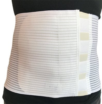 Bauchbandage weiß>>>>Ausf.: Höhe 25 cm Gr. 7