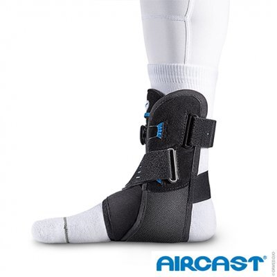 Sprunggelenk-Orthese AIRCAST Airgo Plus, schwarz>>>>Gr. S links