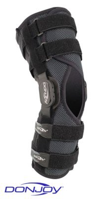 4-Punkt Knie-Softorthese DONJOY Playmaker II WRAP grau-schwarz>>>>Gr. XL