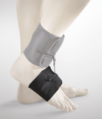 FOOT-UP BARFUSS klettbare Zusatzbandage für Fußheberorthese, schwarz>>>>Gr. 4