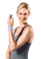 Mittel-Hand-Daumenschiene,rechts beige Gr.L,